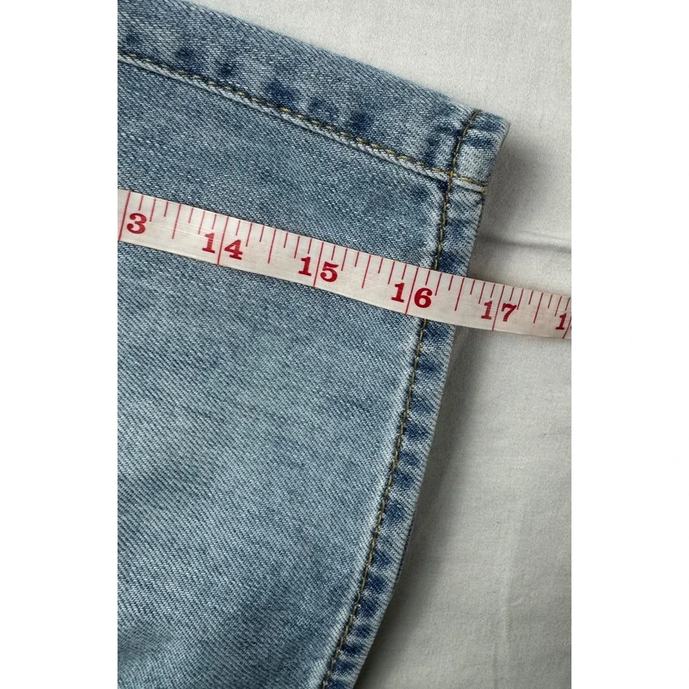 Levis Girls 16 High Rise Pull On Denim Skirt Light Wash‎ Paperbag Waist  NWT
